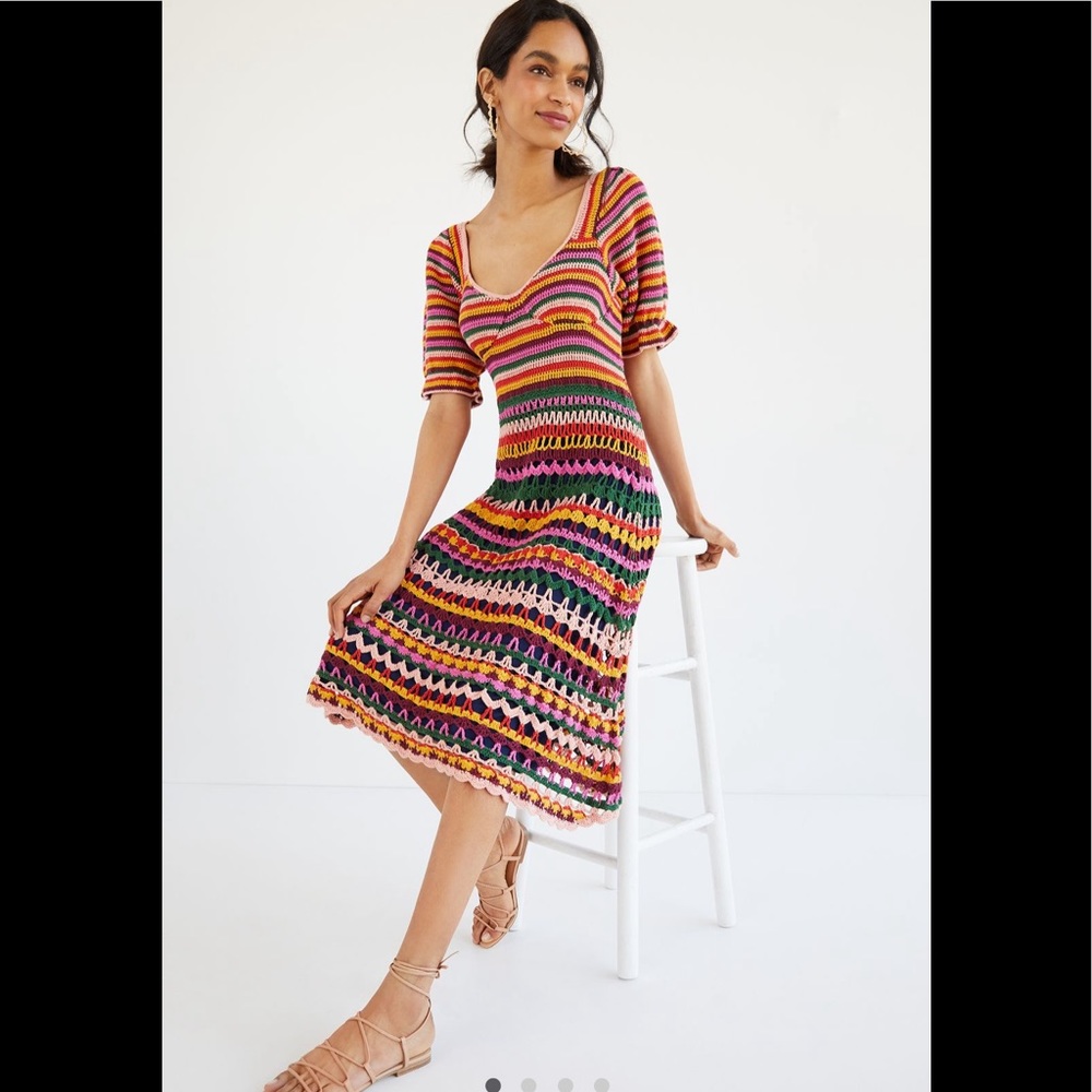 ANTHRO FARM RIO PALOMA CROCHET DRESS 💖